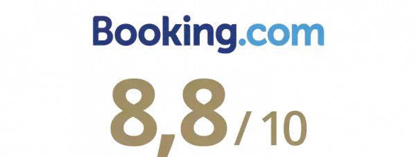 Gäste-Bewertung auf Booking 8,7 von 10 Gäste-Bewertung auf Booking 8,8 von 10